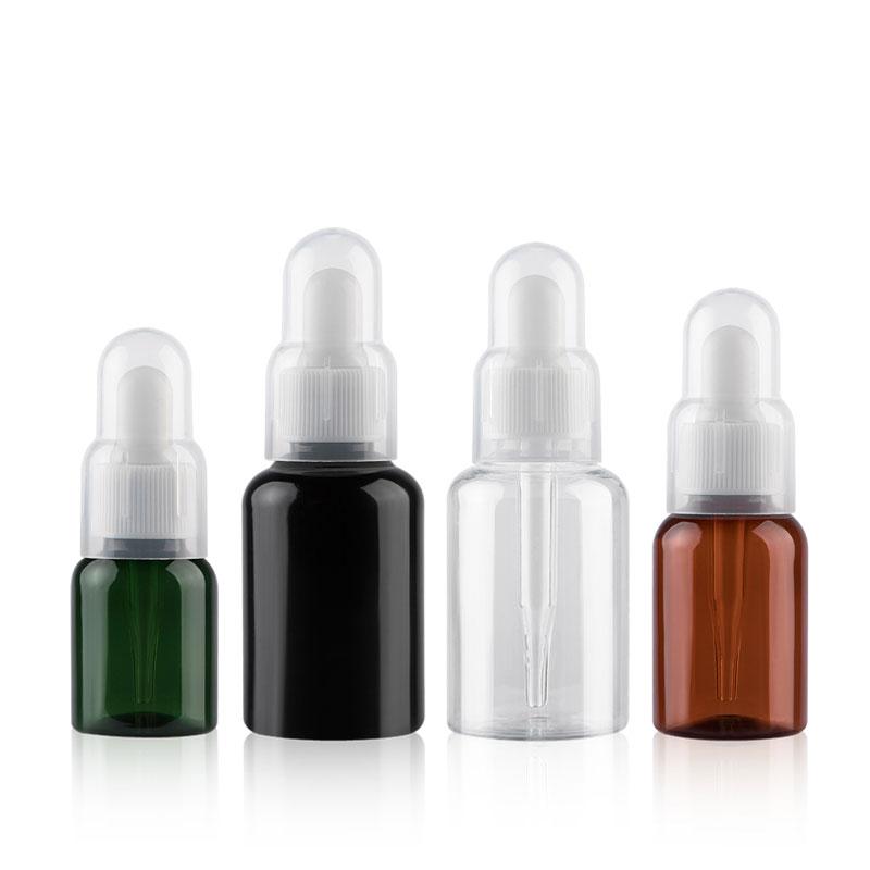 

24 X 25ML 35ML 50ML Plastic Dropper Bottle Essential Oil Bottles ,Green Brown Black Oil Dropper Container Empty Cosmetic Vial