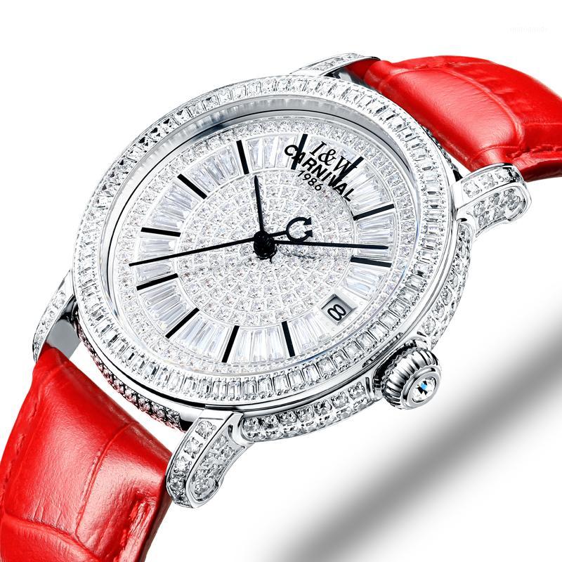 

Switzerland Watches Carnival Full Diamond Watch Women Japan MIYOTA Automatic Mechanical Sapphire Clock C86905-21, Item 2
