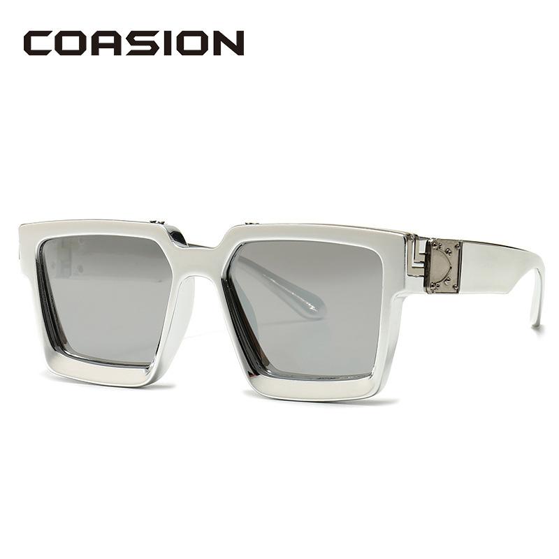 

Sunglasses COASION Thick Frame Designer Women Men Square Sun Glasses Candy Colors Fashion MaleCelebrity CA1399B