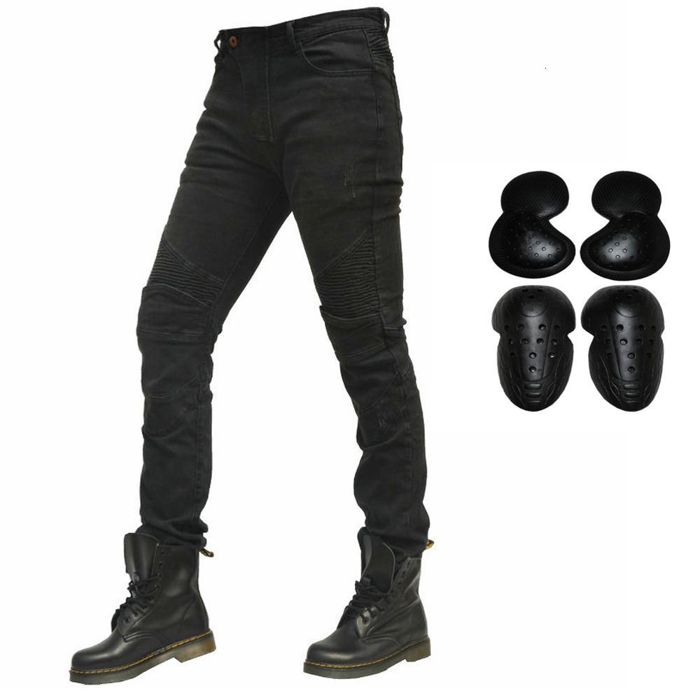 

2021 Upgrade New Men Motorcycle Riding Denim Jeans Armor Motocross Racing Cycling Pants with 4 x Ce Knee Hip Protect Pads Ntue