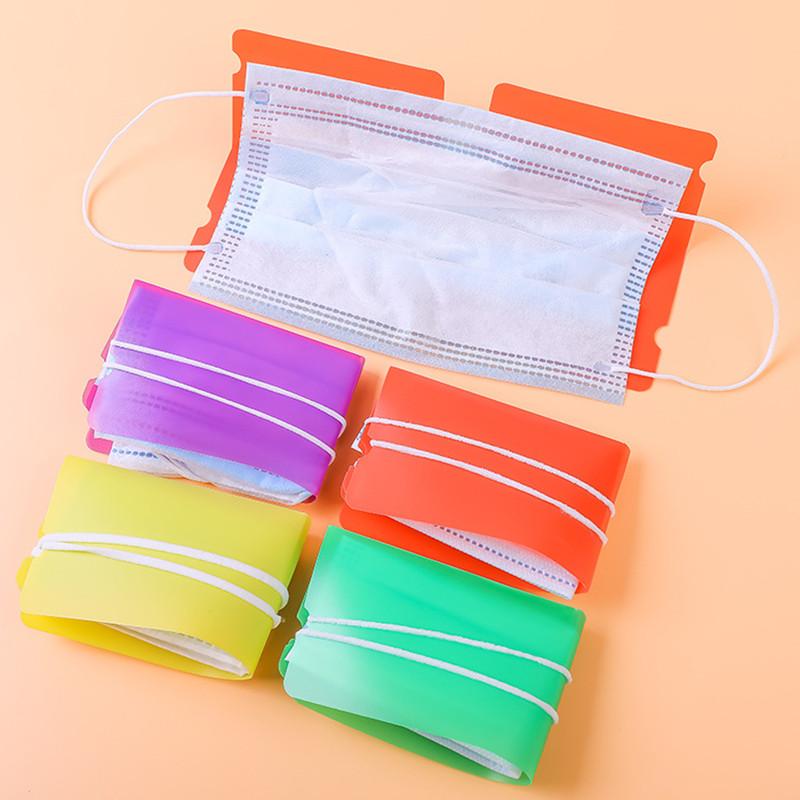 

Mask Storage Clip Foldable Storage Organizer Portable Mask Holder Disposable Folder Dust-proof Moisture-proof Washable 2020