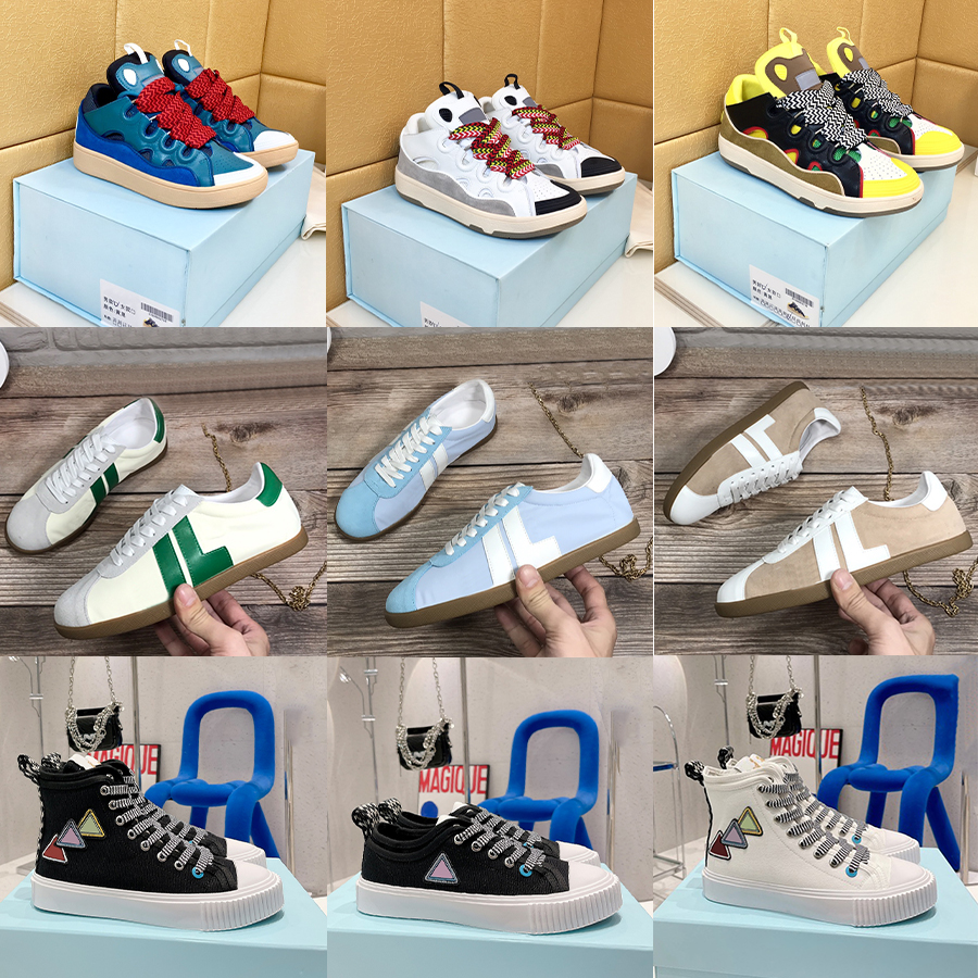 

with box Womens luxury designer casual shoes Curb Bumpr Bur House Men Women Catwalk Stitching Color Low Loafers lanvin Breathable Sneakers running runner runners, I need look other product