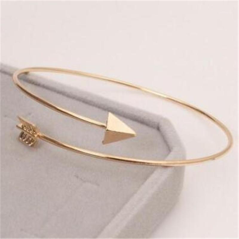 

New Fashion Punk Women Ladies Arrow Bangle Cuff Trend Bracelets Jewelry Open Adjustable Arrow Bracelet Bangles For Lady Gift1