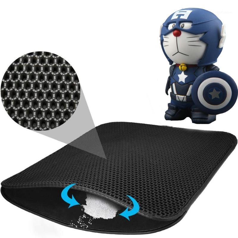 

Waterproof Pet Cat Litter Mat Double Layer Litter Cat Pads Trapping Pet Box Mat Products Bed For Cats House Clean1