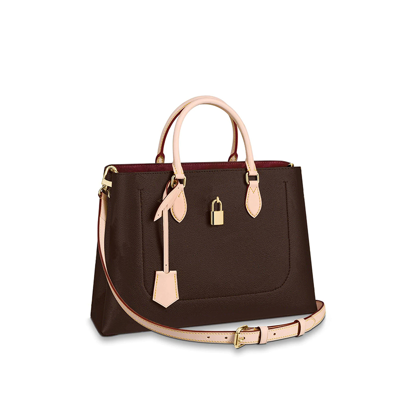 

Tote Bag Tote Handbags Women Shoulder Bags Handbag Womens Bag Backpack Women Tote Bag Purses Brown Leather Fashion Wallet Bags 43551-001, #02 brown flower black