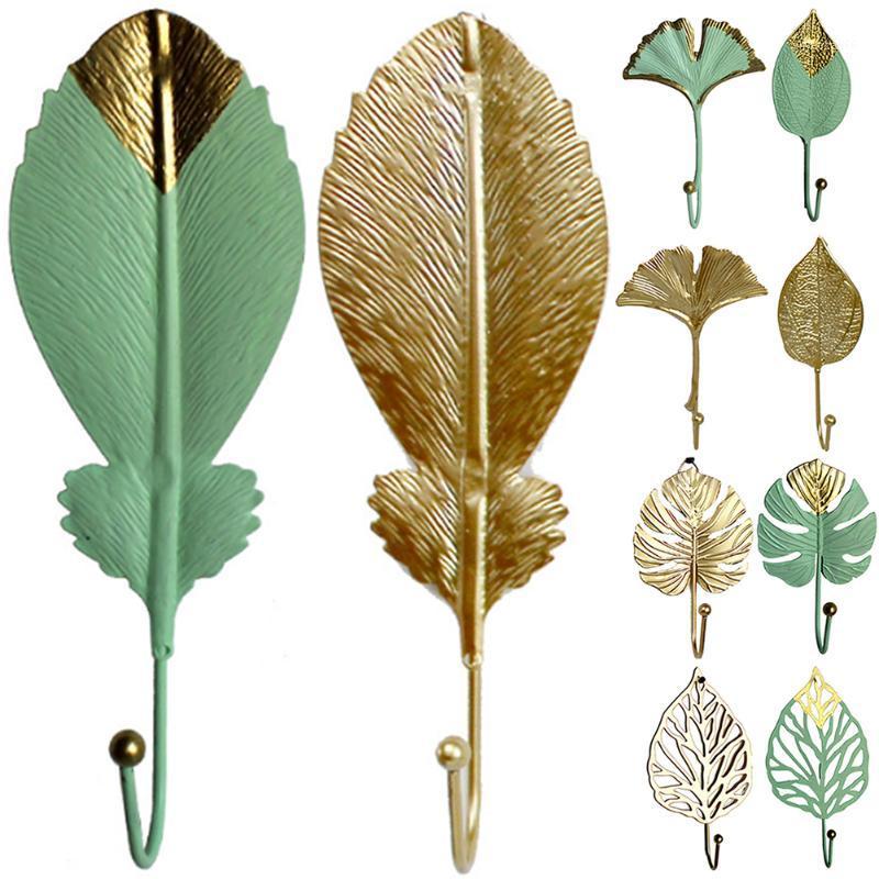 

Kitchen Clothes Bedroom Wardrobe Iron Bag Door Wall Space Saving Home Decoration Leaf Shaped Bathroom Living Room Hanging Hook1