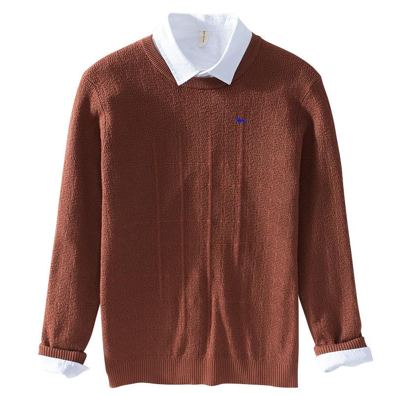 

Men Sweaters 2020 Autumn Winter Harmont Embroidered Puppy Fashion Casual Slim Fit Cotton Knitted Mens Sweaters Pullovers Men, Black
