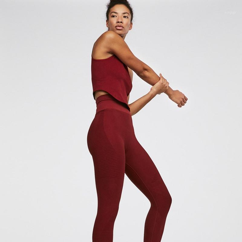 

Seamless Yoga Set Women Fitness Clothing Sportswear Women Gym Leggings Tights Sports Vest Crop Tops 2 Pcs Workout Sports Suits1, Only vest