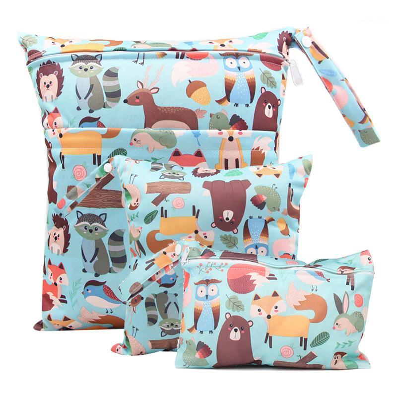 

Reusable Wet Bag Mini Wetbag For Cloth Diaper Nappy Nursing Menstrual Pad PUL Stroller Maternity Wet Diaper Bag Washable 3pc Set1, 3pcs bags