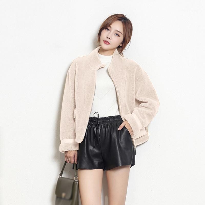 

Winter Lady Womens Jacket Coat Warm Faux Splice Zipper Coat Jacket Outerwear Long Sleeve Casual Oversize Jackets #10161, Bg