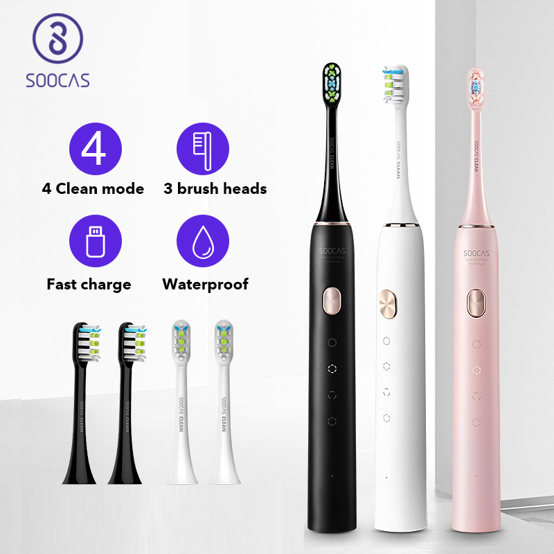 

Global Version Soocas X3U Sonic Electric Toothbrush Upgraded Adult Waterproof Ultrasonic automatic Toothbrush USB Rechargeable