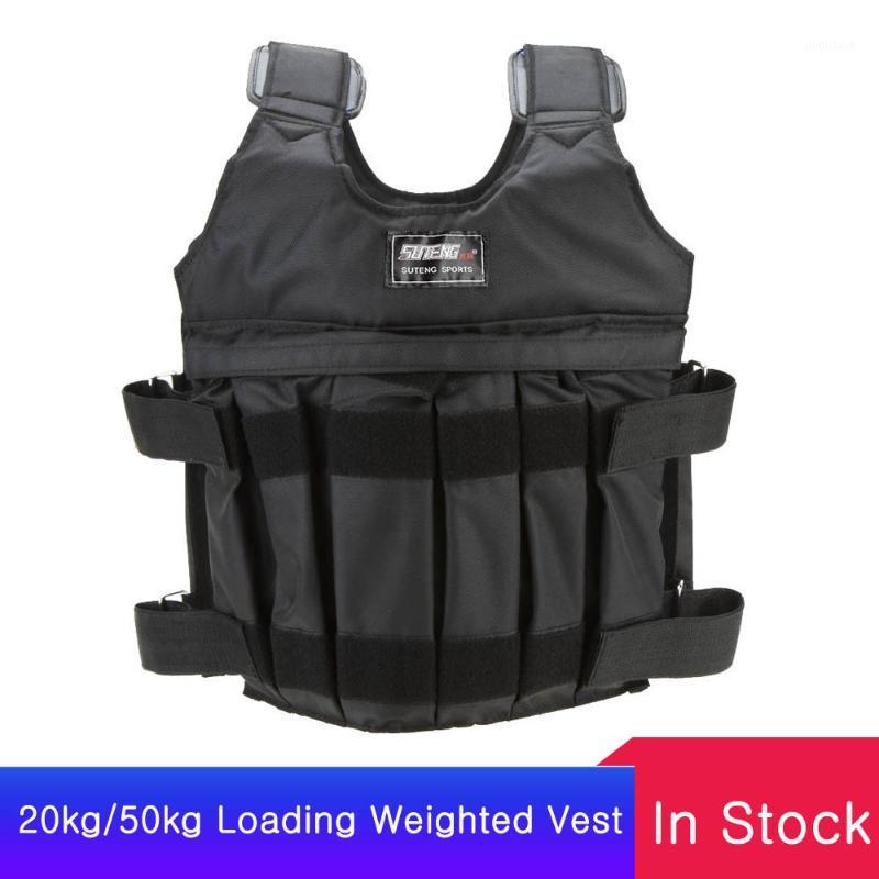 

20kg/50kg Adjustable Weighted Vest training Exercise Training Fitness Jacket Gym Workout Boxing Waistcoat Fitness Equipment1