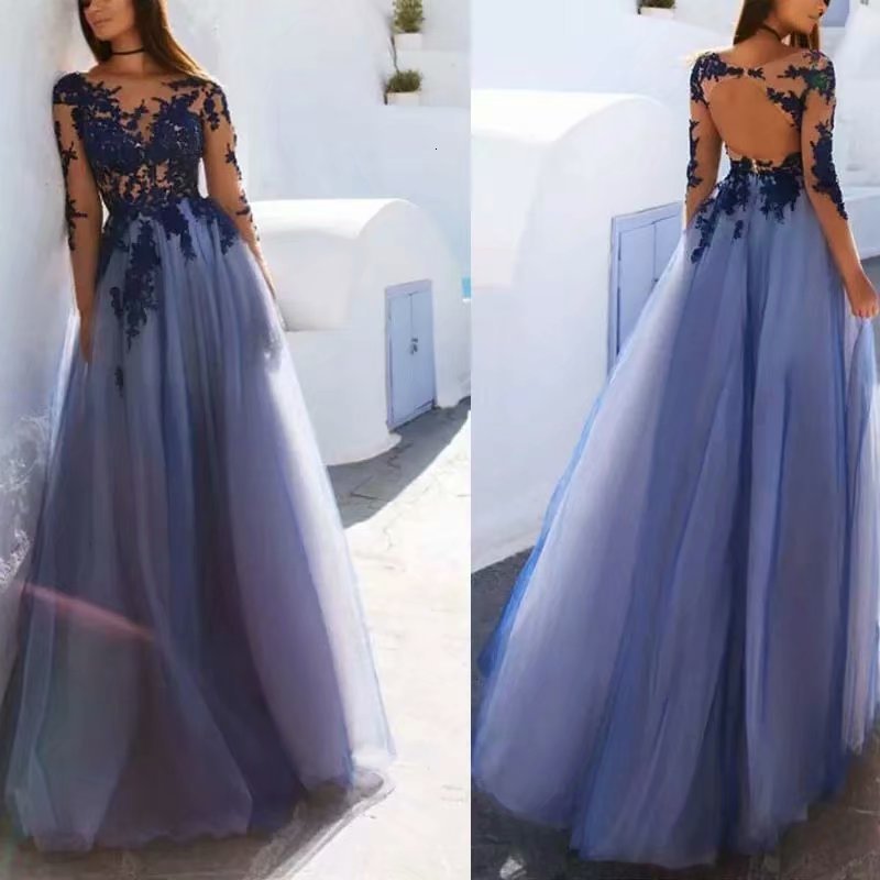 

2021 New Robe Soiree Prom Party Dresses Lace Applications Long 1087 NKSE evening, Same as the photos