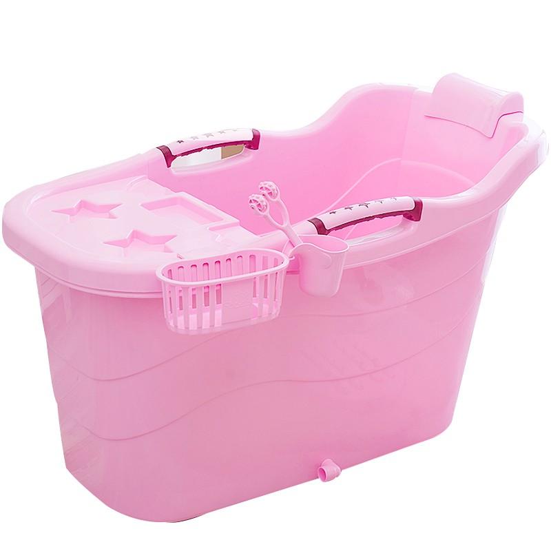

Adult bath tub home plastic body large thick bath tub shower basin