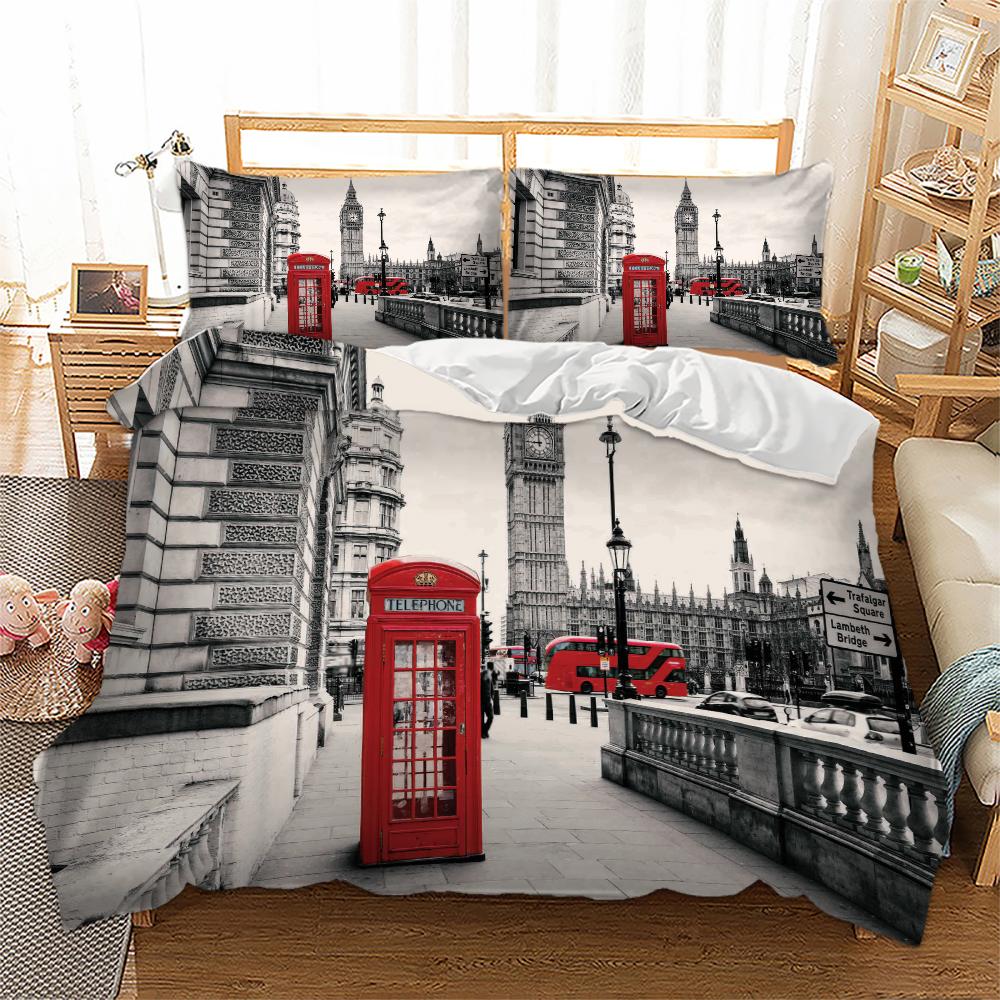 

City Landmark Printing Bed Cover Sets All Size Comforter Bedding Sets Handsome Duvet Cover, New york