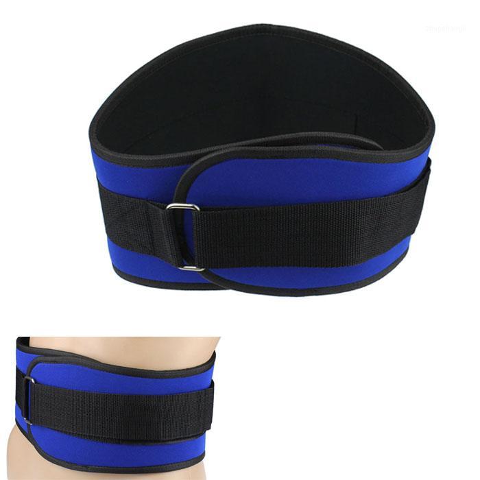 

Gym Back Waist Support Power Training Fitness Weight Lifting Belt S1, Blue