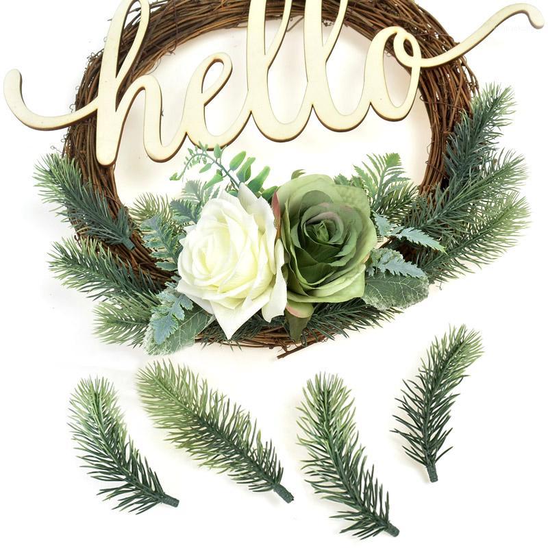 

10Pcs Gradient Pine Needles Artificial Flowers Wedding Christmas Decoration DIY Handcraft Xmas Wreath Gift Fake Plants Scrapbook1, 9cm