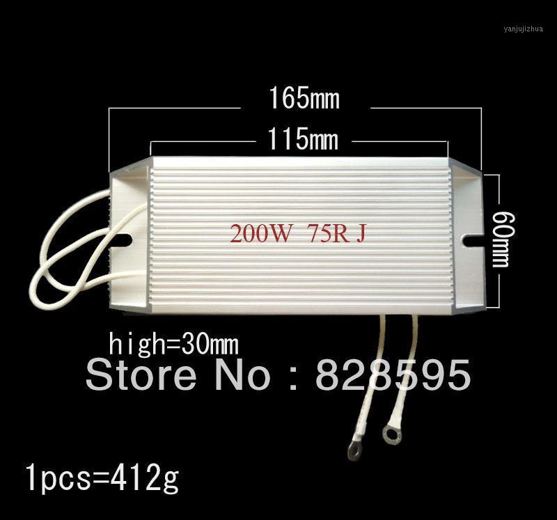 

200W 75 100 200 500 10 6 80 50 30 4 ohm original new Aluminum Housed Wire Wound Resistance Braking Resistor +/-5% (custom made)1, 2 ohm