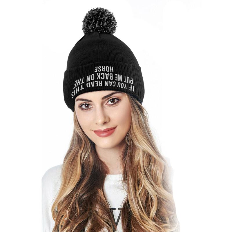 

Women's Hats Hand-knitted Plush Winter Warm Hats Women's Headwear Beanies Gy Gorro Invierno Hombre