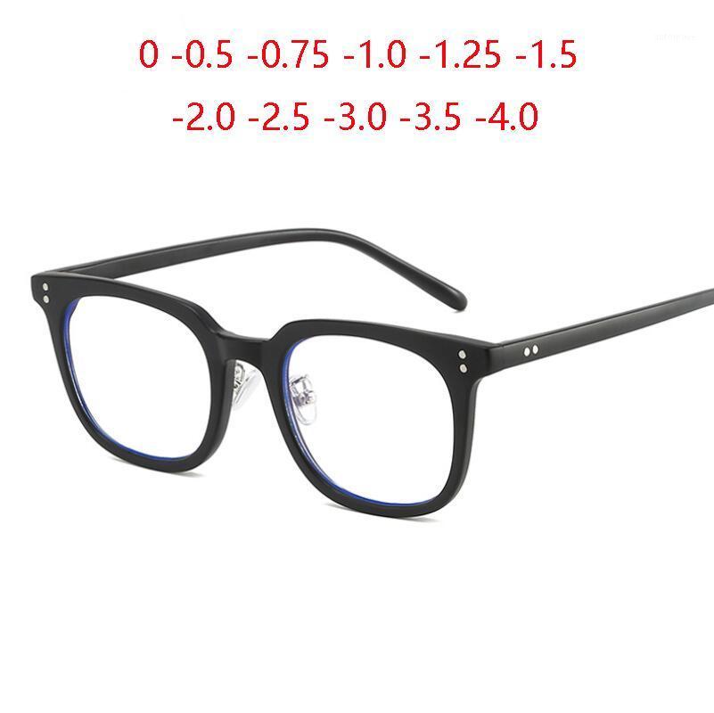 

1.56 Aspherical Anti-blue Light Prescription Eyeglasses Women Literary Student Square Optical Glasse Men 0 -0.5 -0.75 To -4.01