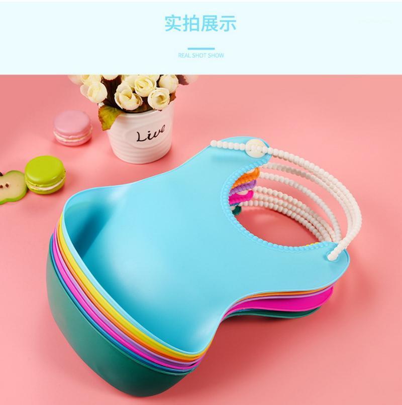 

DHL 200pcs Three Dimensional Waterproof Baby Bibs Kids Adjustable Bib Baby Feeding Tools1, White