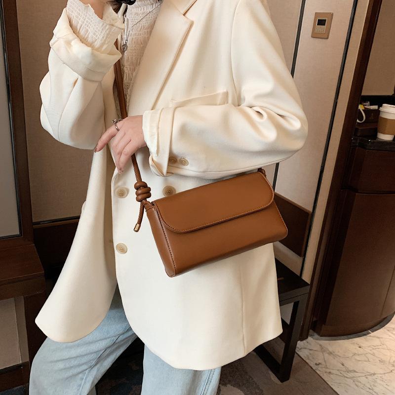 

Simple Solid Color Pu Leather Small Crossbody Bag Fashion 2021 Women Shoulder Bags Casual Purses and Handbags Luxury Designer, Black