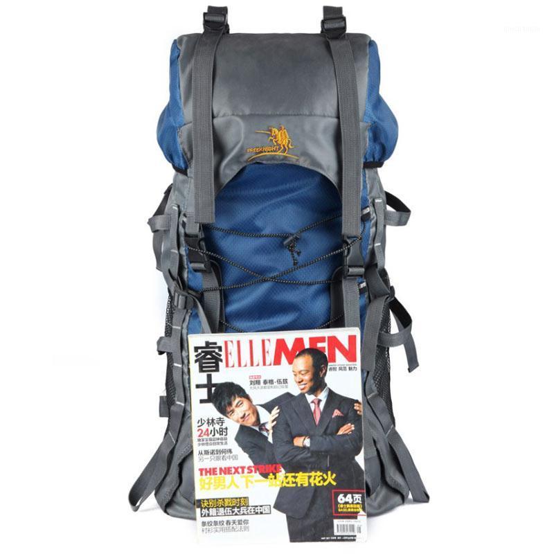 

Sports Bag Large Capacity 60L Outdoor Shoulder Waterproof Nylon Mountaineering Bag Hiking Backpack1, Orange