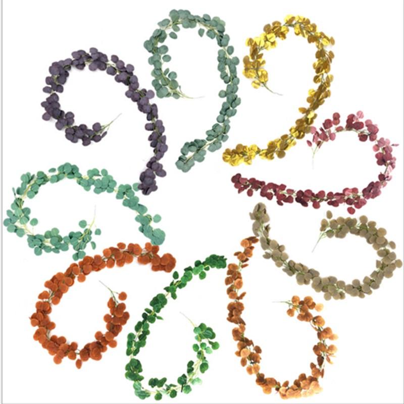 

Artificial Plant Simulated Vine Eucalyptus Garland Foliage Decor Wedding Backdrop Arch Wall Decoration Home Decoration, 11