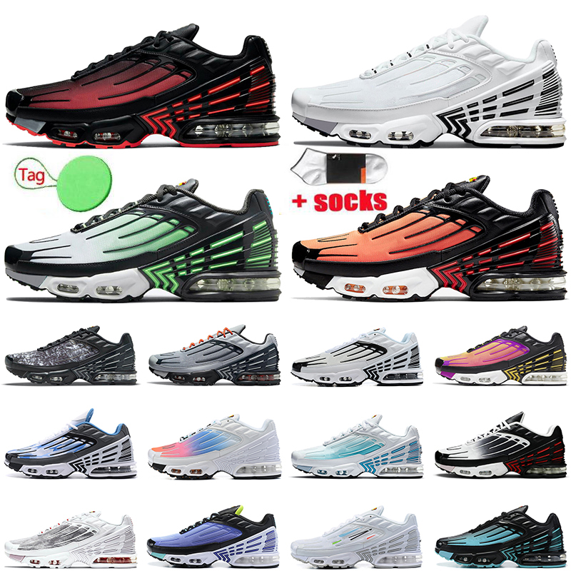

WITH BOX Designer 2023 Authentic Plus Tn 3 Tuned Mens Womens Running Shoes Sneakers Triple White Red Grey OG Black Ghost Green Off Sports Trainers Laser Blue Topograph, A35 39-46