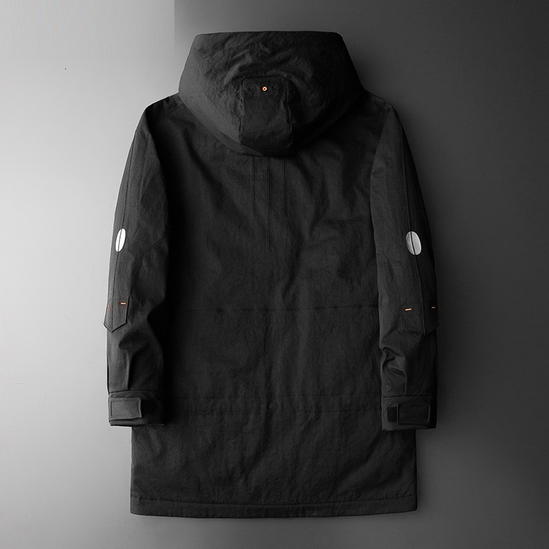 

2021 0% White with Hood, Male Jacket, Coats, Long Winter Down Jacket 4H1Y, Games