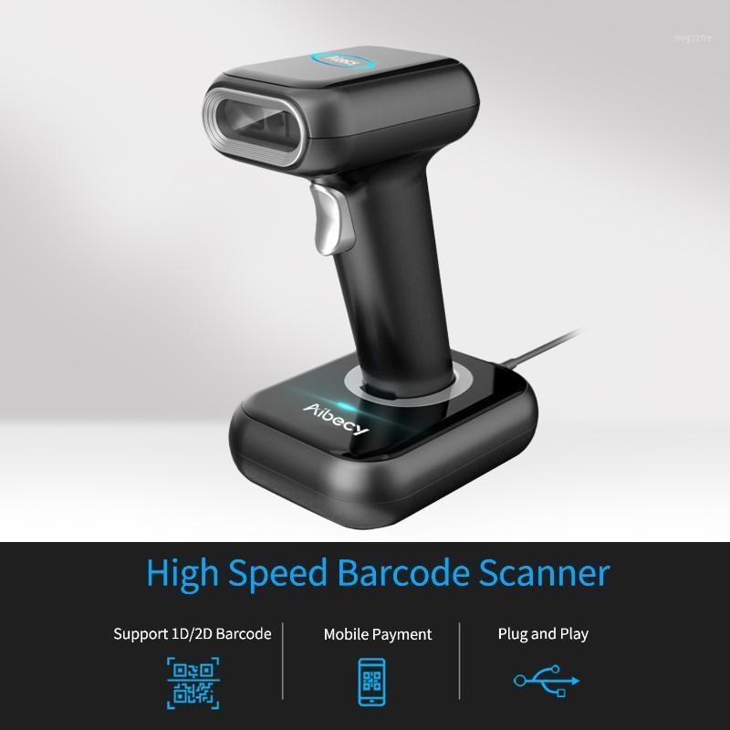 

Aibecy High Speed Barcode Scanner 1D/2D/QR Code Scanner 2.4G Wireless & USB Wired Bar Code Reader for Supermarket Warehouse1