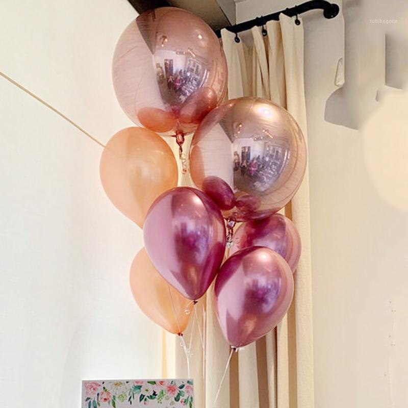

Sphere Foil Balloon Latex Balloon Set Birthday Baby Shower Wedding Parties Decorations Helium Supplies1