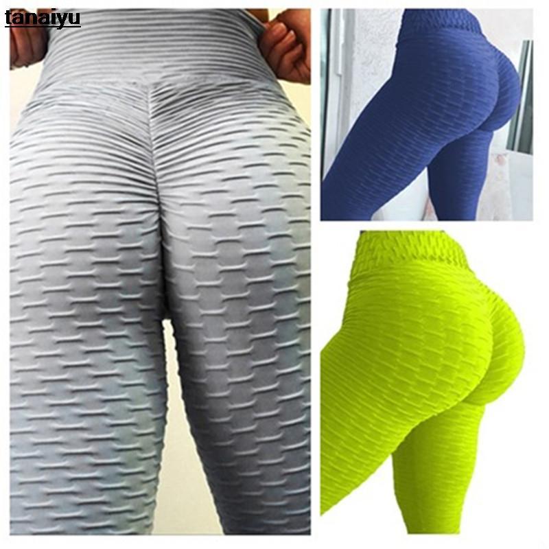 

High waist jacquard yoga pants sports tights leggings sports women' fitness clothes gym workout hips push up running trousers1, Black