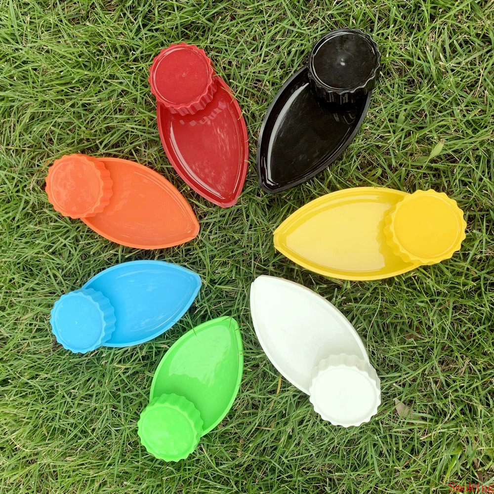 

HONEYPUFF Plastic Smoking Herb Grinder Tray 40MM Tobacco Grinders & Roll Combo All In One 2 Parts Layers Shape Cigarette Hand Muller