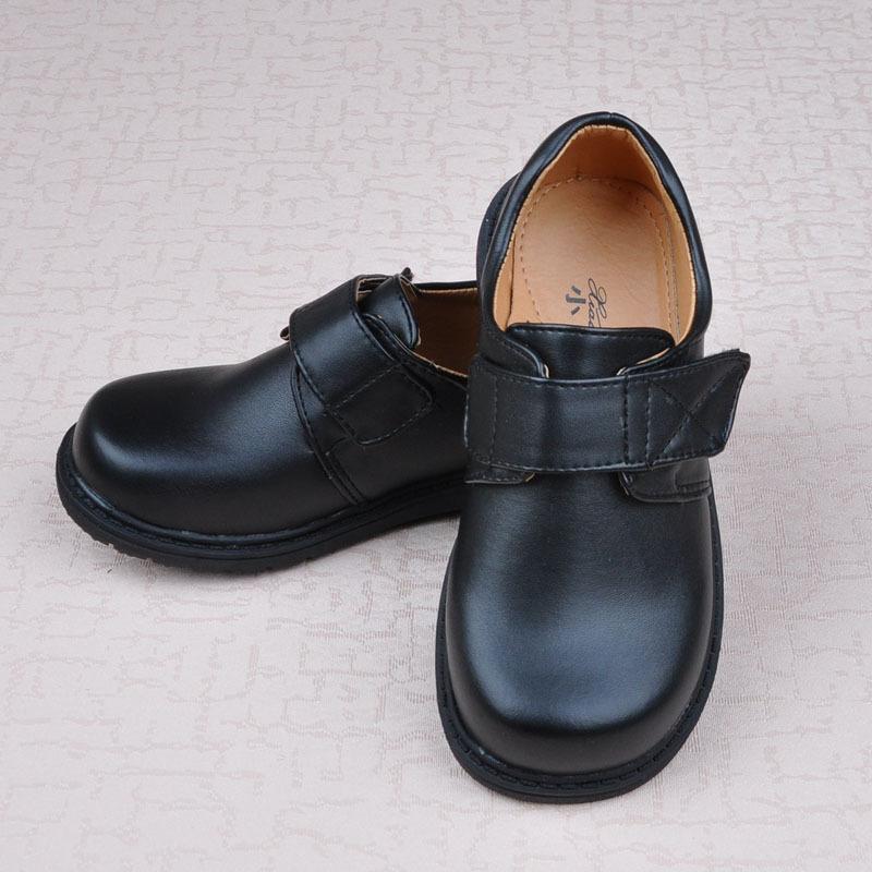 

Kids Shoes for Baby Boys Performing Leather Shoes Black Flats Dancing Wedding Patent Leather School Students for Children, As pic