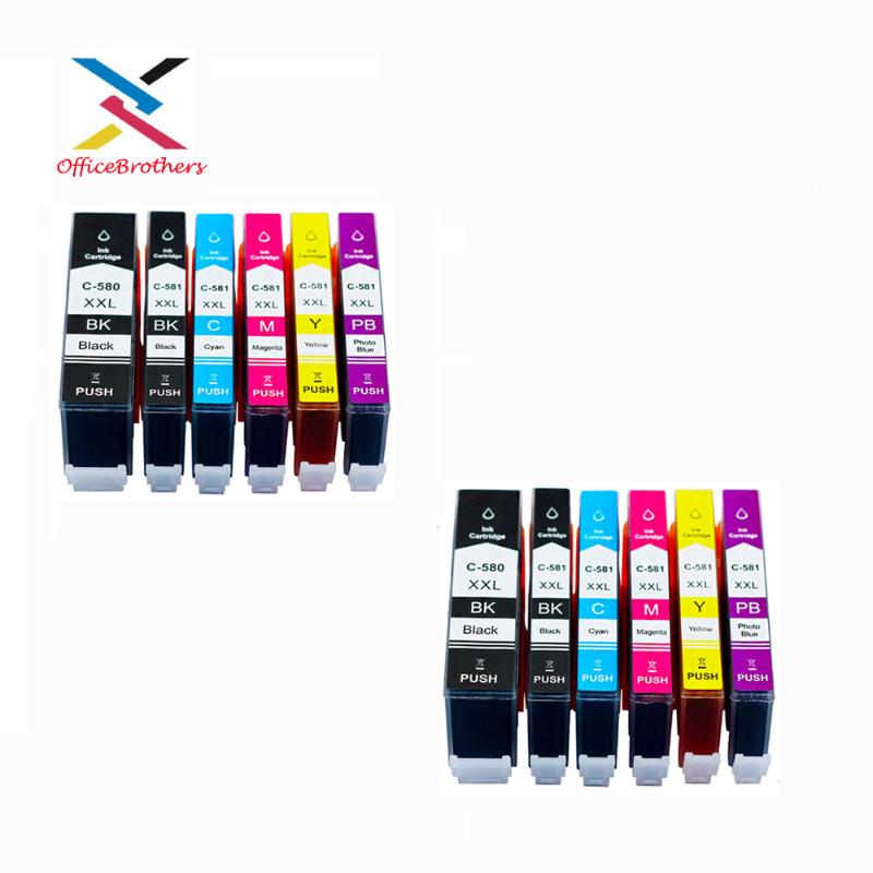

PGI-580 CLI-581 XXL Compatible for Canon 580 581 Ink Cartridges for TS8150 TS8250 TS9150 TS8251 TS8151 TS8152 TS8252 TS9155