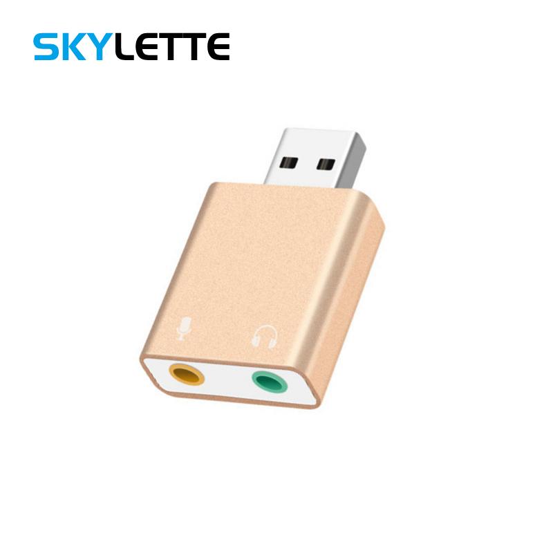 

Mini External USB Sound Card USB To 3.5mm Headphone Mic Speaker Adapter Audio Card For Laptop Computer Sound Splitter