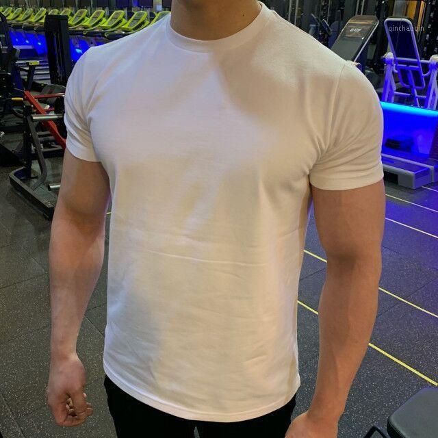 

Summer Men's Light Board Sports Crew Neck Short Sleeve Sports Casual Fitness Running Training Quick-drying T-shirt1, White