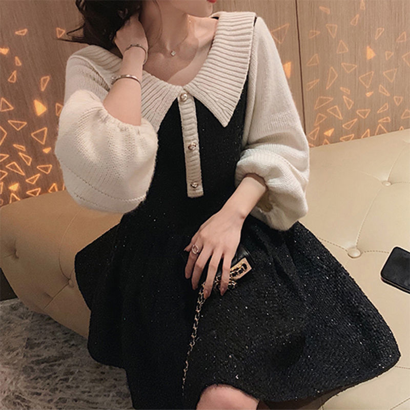 

2021 New Vintage neckline v elegant sleeve long high the midi line mesh sexy style deep white dress y261 T8B4, Heise
