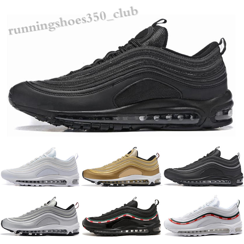 

New 97 OG Gold Silver men shoes women training sports Fashion black white red 2018 wholesale size 36-45 TQ06, Standard size