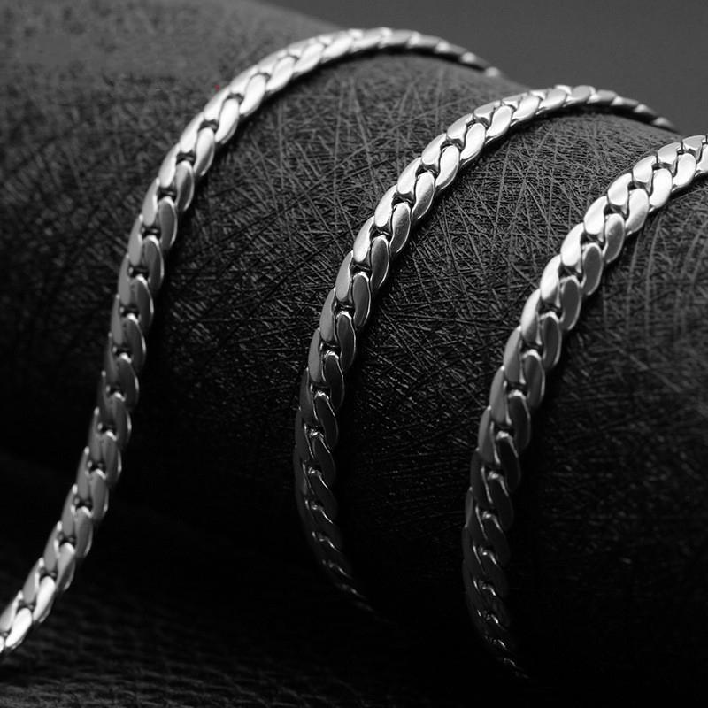 

Fashion stainless steel necklace men and women chain necklace custom wholesale