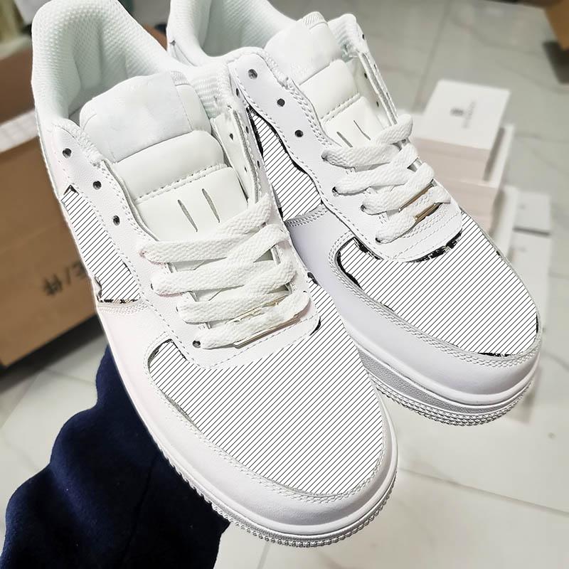 

free 2020 New Men Women Low Cut One 1 Casual Shoes White Black Dunk Sports Skateboard Shoes Classic Trainers High Sneakers 36-45, 1 without box