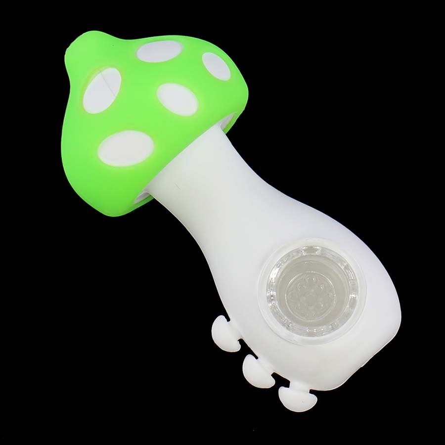 

Mushroom pipe hand pipes bong water pipe smoking with glass bowl tobacco Hookah dab rigs portable unbreakable heat resistant