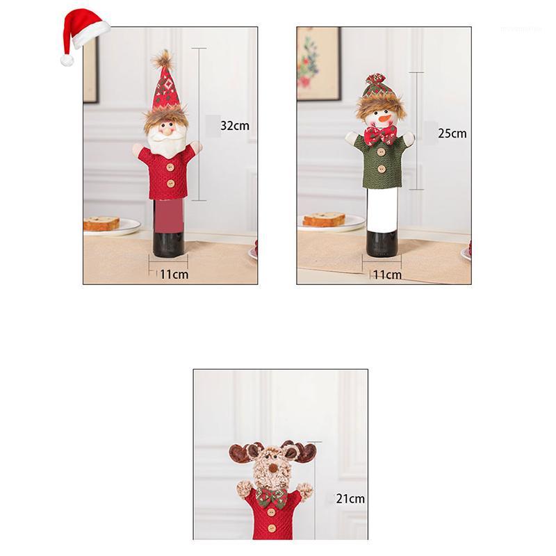 

Christmas Wine Bottle Cover Merry Christmas Decorations For Xams Gifts New Year1
