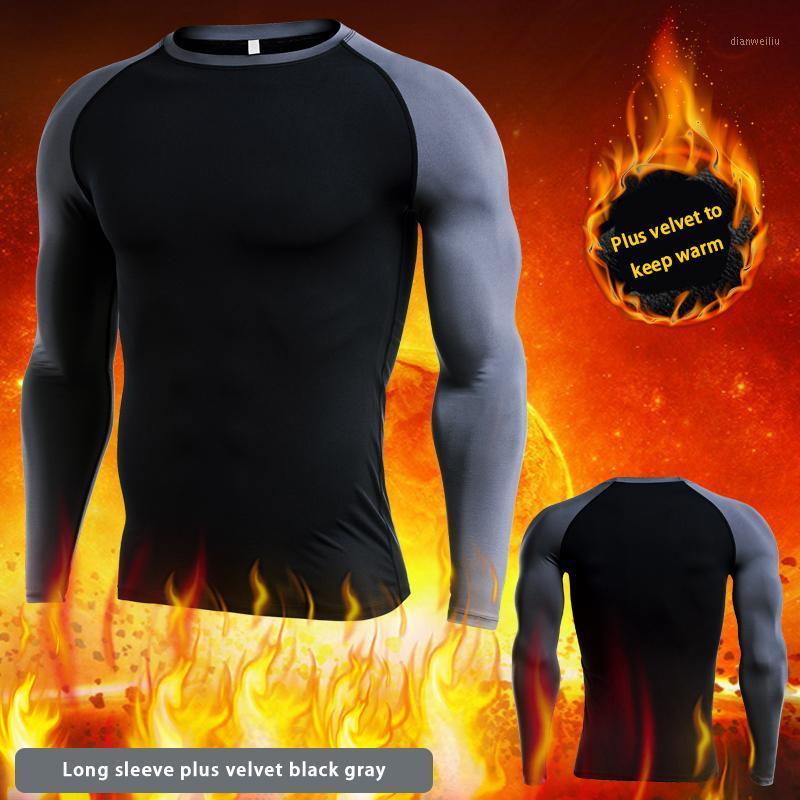 

Autumn Winter Men Sportswear Set Men Gym Running Jogging Suits Quick Dry Fitness Training Tracksuit Compression Set1, 01