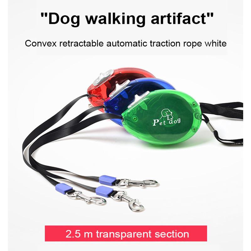 

New 2.5m Dog Traction Rope Nylon Dog Walking Rope Automatic Retractable Household Pet Supplies Multicolor Sports Chain