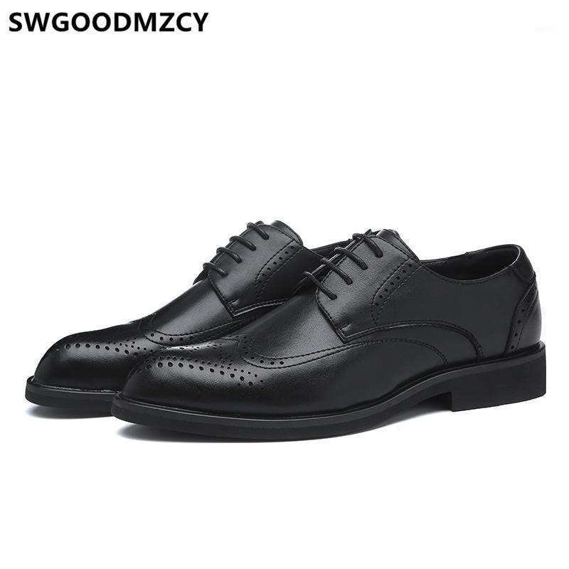 

Brogue Shoes Men Formal Evening Dress Corporate Shoes For Men Coiffeur Wedding Dress Italian Brand Elegant For Buty1, Black