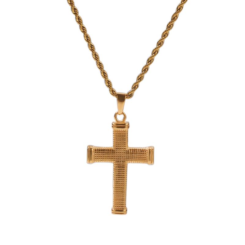 

Pendant Necklaces Selling Simple Hop Classic Cross Chains Wholesale Trendy Must-have Necklace, Silver