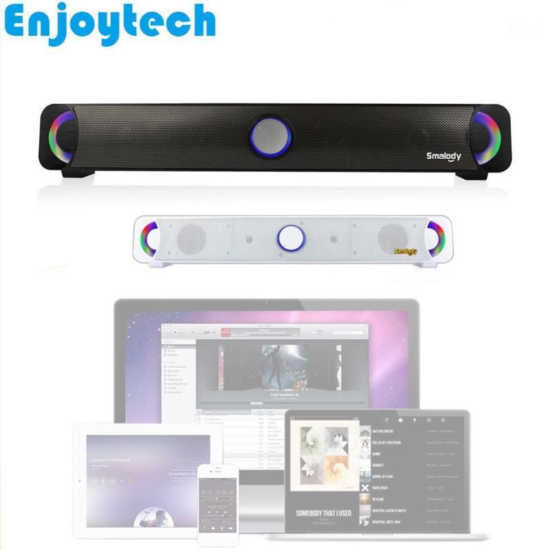 

New Wired Speaker with Colorful LED Flash Light Lamp Soundbar Subwoofer for PC Laptop Tablets TV Mobile Phones Projectors1