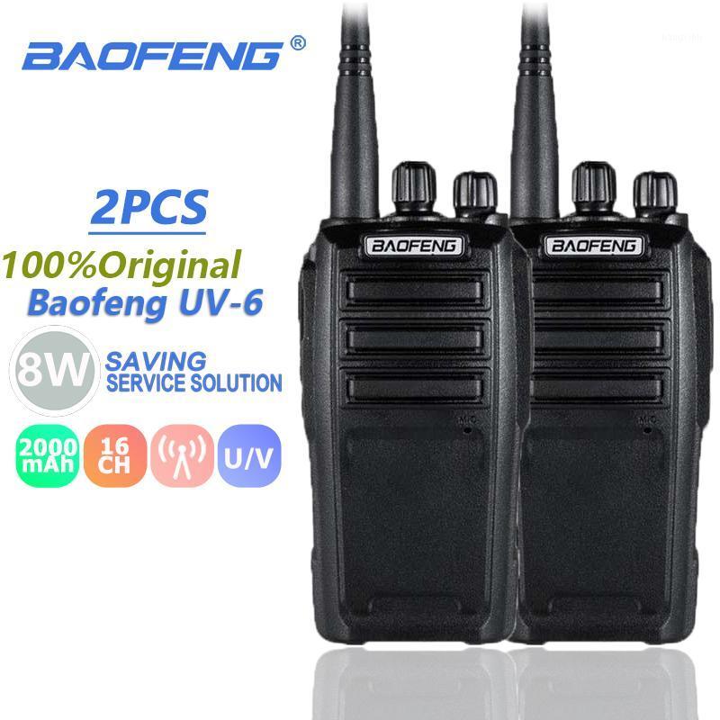

2PCS New Baofeng UV-6 Walkie Talkie 8W VHF&UHF SMA-F Transceiver Encrypted Handheld UV6 BF UV6 Ham Radio Communications Anytone1
